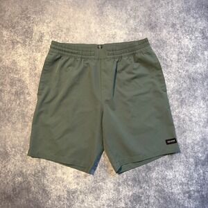 Volcom Mens Elastic Waist Hybrid Shorts Green Size Medium Boardshorts Surf